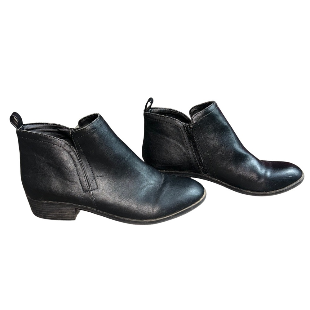 American Rag | Black Leather Ankle Boots | Size 8